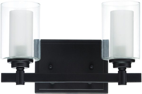 12 W Celeste 2-Light Bath Vanity Light Espresso Sale