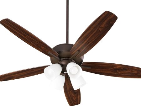 52 W Breeze 4-light LED Ceiling Fan Oiled Bronze Hot on Sale