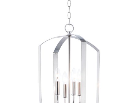 15 W Provident 4-Light Chandelier Satin Nickel For Cheap