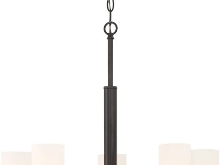 12 W Denver 5-Light Chandelier Mahogany Bronze Sale