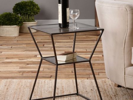 23 H Auryon Iron Accent Table Hot on Sale