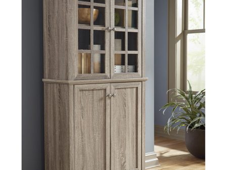 71 H Drewmore Accent Cabinet Gray Sale