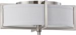 11 W Portia 2-Light Close-to-Ceiling Brushed Nickel on Sale