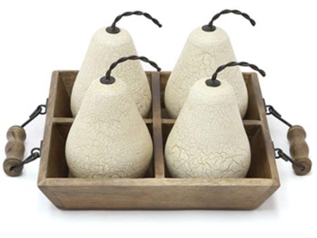 Brendy Accessory Set of 5 Antique White Brown Hot on Sale