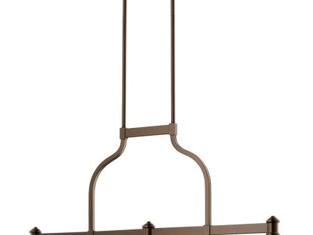 38 W Richmond 3-light Kitchen Island Light Oiled Bronze w  Clear Seeded Hot on Sale