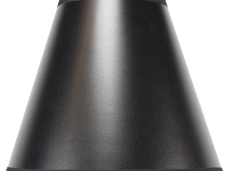 10 W x 9 H SLIP UNO FITTER Black Parchment Empire Lampshade For Discount