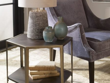 19 H Alicia Geometric Accent Table Supply