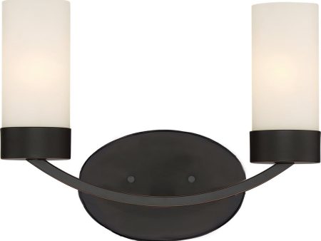 14 W Denver 2-Light Vanity & Wall Mahogany Bronze Online Sale