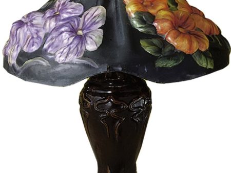 19 H Puffy Iris Blossom Table Lamp Cheap