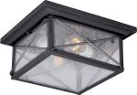 11 W Wingate 2-Light Outdoor Textured Black For Discount