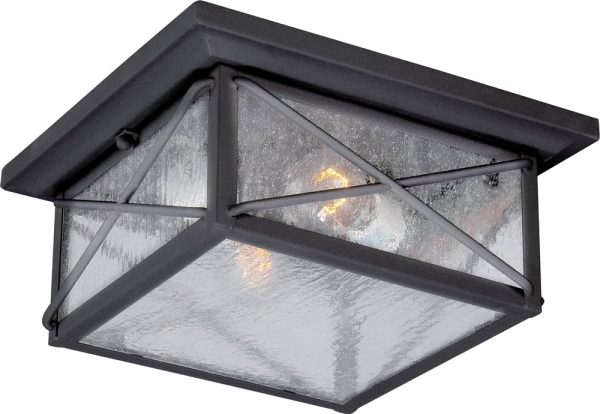 11 W Wingate 2-Light Outdoor Textured Black For Discount