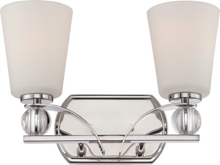 14 W Connie 2-Light Vanity & Wall Polished Nickel Fashion