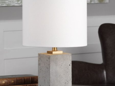 17 H Drexel Concrete Block Lamp Discount