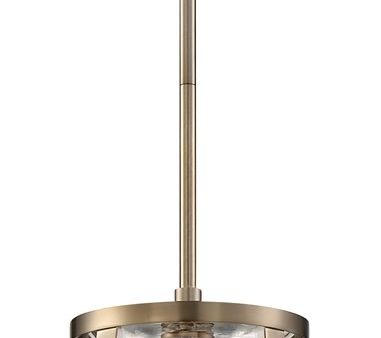 11 W Bruge 1-Light Pendant Burnished Brass   Clear Online