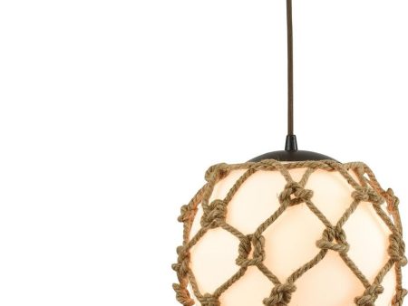 11 W Coastal Inlet 1-Light LED Pendant Oil Rubbed Bronze For Discount