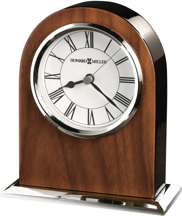 6 H Palermo Tabletop Clock Chrome and Black Online