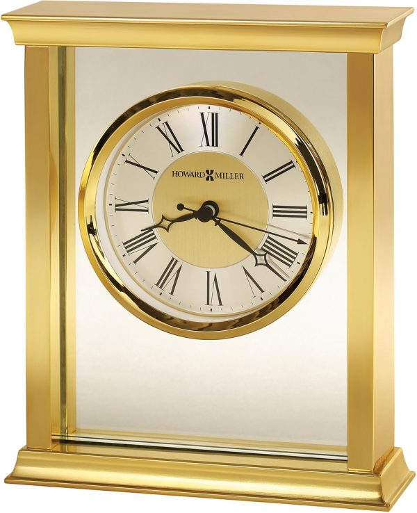 7 H Monticello Tabletop Clock Polished Brass For Discount