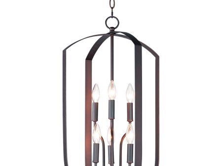 15 W Provident 6-Light Chandelier Oil Rubbed Bronze Online now