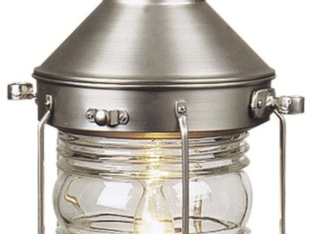 17 H Nautical 1-Light Outdoor Post Mount Brushed Nickel Sale