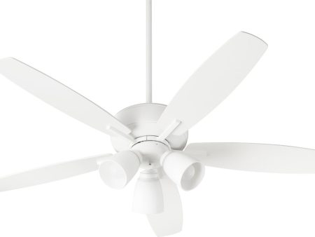 52 W Breeze 3-light LED Ceiling Fan Studio White For Cheap