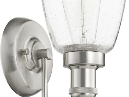 6 W 1-light Wall Mount Light Fixture Satin Nickel Hot on Sale