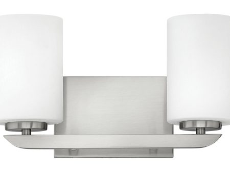 14 W Kyra 2-Light Bath Two Light in Brushed Nickel Supply