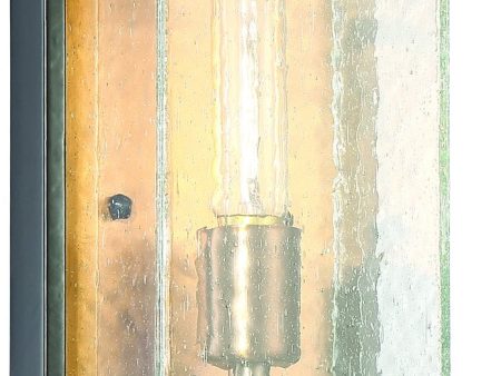 12 H Farnsworth 1-Light Outdoor Wall Light Midnight Patina Aged Brass For Cheap