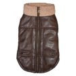 Brown Bomber Dog Jacket Large, 1 Count by Fashion Pet Discount