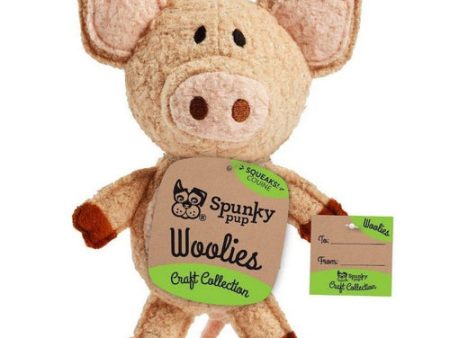 Woolies Pig Dog Toy 1 count by Spunky Pup Supply