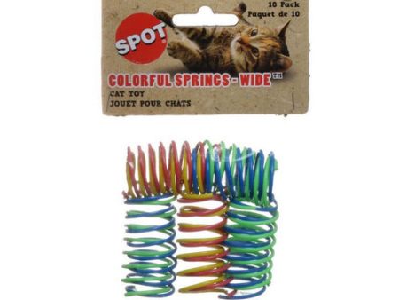 Wide & Colorful Springs Cat Toy 10 Pack by Spot For Cheap