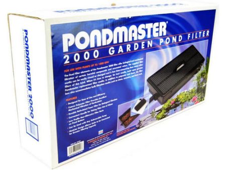 2000 Garden Pond Filter Only 1,800 GPH - Up to 2,000 Gallons by Pondmaster Online Hot Sale