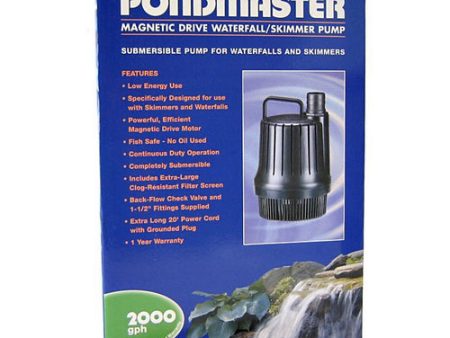 Magnetic Drive Waterfall Pump 2,000 GPH by Pondmaster For Discount