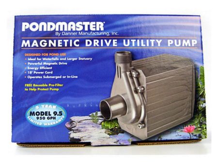 Pond-Mag Magnetic Drive Utility Pond Pump Model 9.5 (950 GPH) by Pondmaster For Cheap