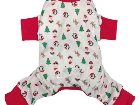 White Jingle Jam Dog Pajamas Small by Fashion Pet on Sale