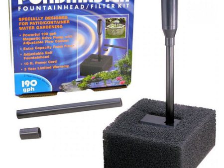 Fountain Head & Filter Kit 190 GPH by Pondmaster on Sale