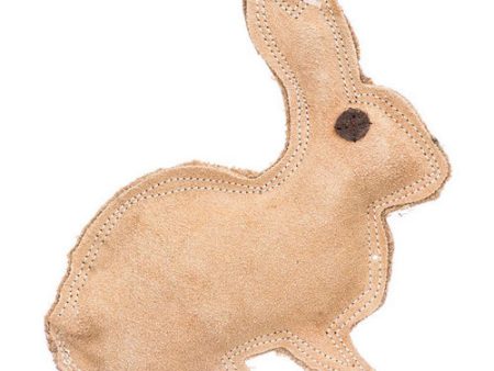 Dura-Fused Leather Rabbit Dog Toy 8  Long x 7.5  High by Spot Online Sale