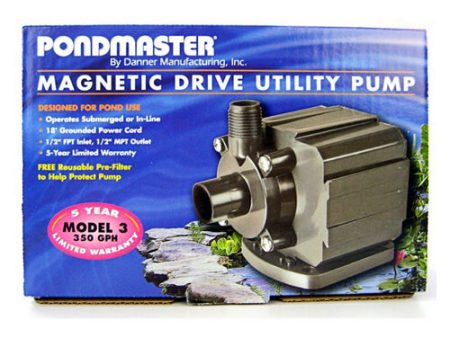 Pond-Mag Magnetic Drive Utility Pond Pump Model 3.5 (350 GPH) by Pondmaster Fashion