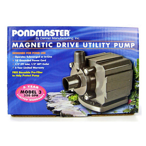 Pond-Mag Magnetic Drive Utility Pond Pump Model 3.5 (350 GPH) by Pondmaster Fashion