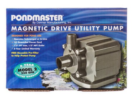 Pond-Mag Magnetic Drive Utility Pond Pump Model 2 (250 GPH) by Pondmaster Discount